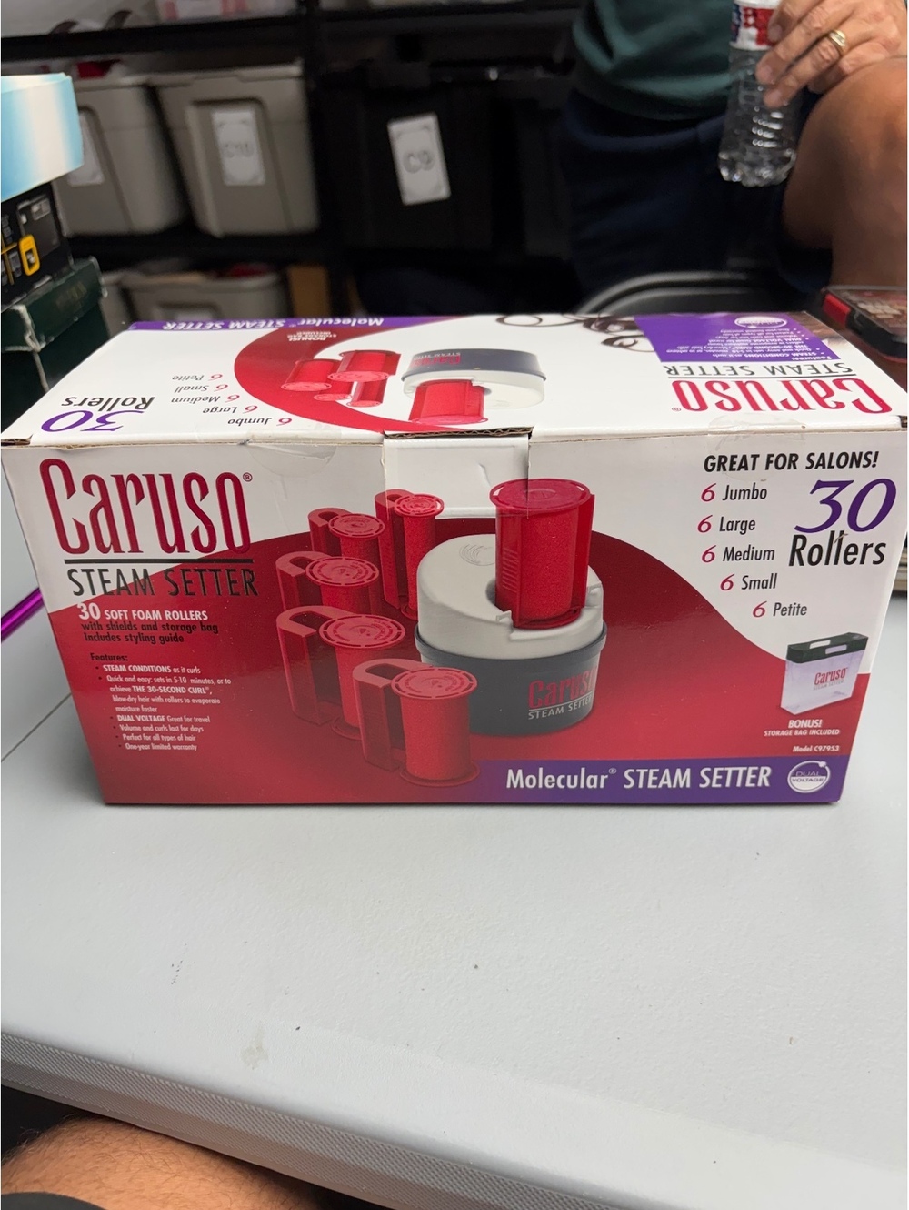 Caruso Steam Setter C97958 30 Roller Molecular Hair Setter Complete New